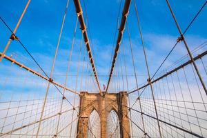 il ponte di brooklyn, new york city, stati uniti d'america foto