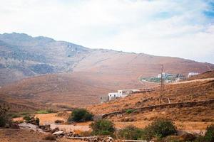 bellissimo paesaggio di mykonos isola, Grecia foto