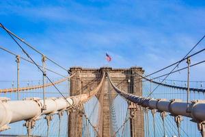 il ponte di brooklyn, new york city, stati uniti d'america foto