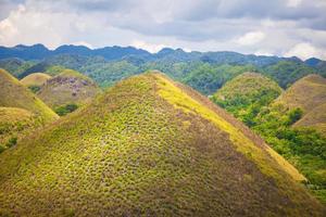 verde insolito cioccolato colline nel bohol, Filippine foto