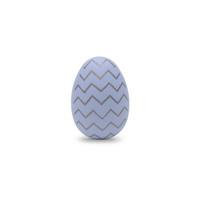 contento Pasqua. bellissimo viola uovo con diverso modello isolato su un' bianca sfondo. foto