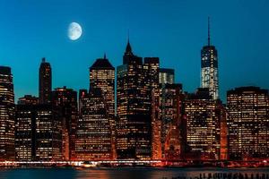 Manhattan di notte foto