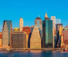 skyline di new york city foto