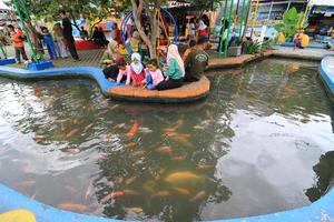 koi pesce piscina nel bendhung lepen foto