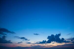 il cielo al tramonto foto