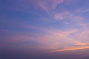 il cielo al tramonto foto