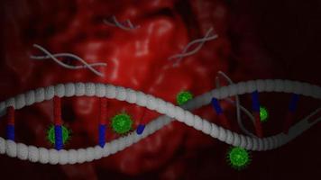 Illustrazione 3D della cellula di malattia foto