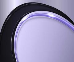 astratto bandiera modello elegante blu curva forma con brillante nero e viola curvo linea e scintillante illuminazione su buio blu sfondo lusso stile foto