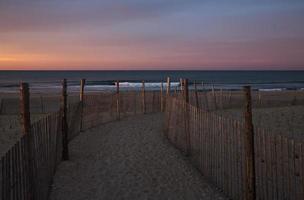 Alba presto mattina nel rockaway parco, nuovo York foto