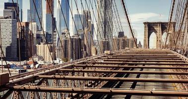 ponte di Brooklyn a New York City foto