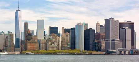 vista sullo skyline di manhattan a New York foto