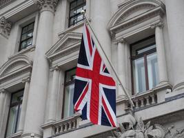 bandiera union jack del regno unito foto