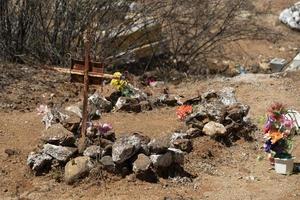 vecchio messicano cimitero nel EL triunfo estrazione villaggio baja California sur foto