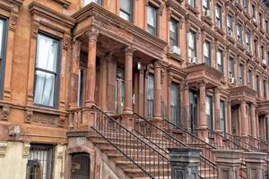 case di Harlem a New York City foto