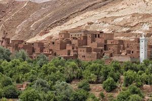 marocchino insediamento su il itinerario per ait Ben haddou foto