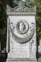 Parigi, Francia - Maggio 2, 2016 cy idiota architetto tomba nel pere-lachaise cimitero omeopatia fondatore foto