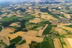 Baviera Germania allevato i campi aereo Visualizza paesaggio foto