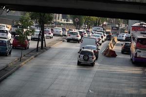 Messico città, Messico - febbraio 3 2019 - messicano metropoli capitale congestionato traffico foto