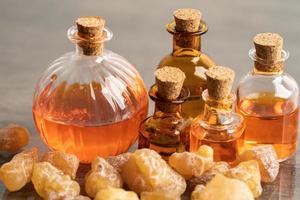 incenso o olibano aromatico resina Usato nel incenso e profumi. foto