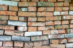 bellissimo struttura vecchio mattone a partire dal grande parete bloccare, naturale struttura vicino su foto