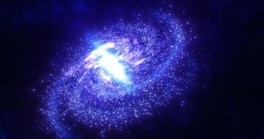 astratto spazio blu galassia con stelle e costellazioni futuristico con splendore effetto, astratto sfondo foto