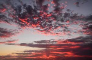 cielo al di sopra di il tramonto foto