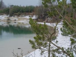 inverno tempo a un' lago nel Germania foto