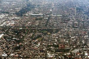 Messico città aereo Visualizza paesaggio urbano panorama foto