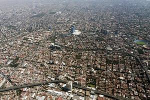 Messico città aereo Visualizza paesaggio urbano panorama foto