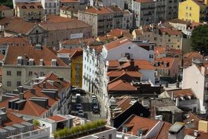 Lisbona aereo panorama paesaggio paesaggio urbano foto