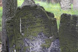 ebraico vecchio cimitero nel praga foto