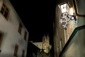 fussen Germania bavarese medievale cittadina notte Visualizza nel dicembre foto