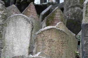 ebraico vecchio cimitero nel praga foto