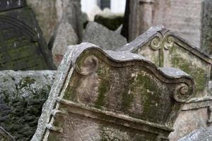 ebraico vecchio cimitero nel praga foto