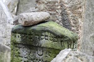 ebraico vecchio cimitero nel praga foto