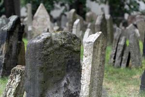 ebraico vecchio cimitero nel praga foto