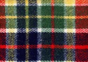 rosso verde blu e giallo tartan tessuto struttura sfondo foto