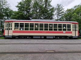 vecchio nuovo York tram rosso carro 1939 foto