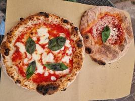 Napoli stile tradizionale Pizza dettaglio foto