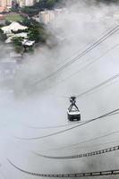 cavo auto per il superiore di pan di zucchero, rio de janeiro foto