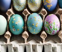 fotografia di un' decorato Pasqua uovo, Pasqua, cristiano festa foto