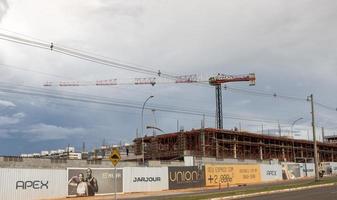 brasiliana, df brasile, gennaio 24 costruzione di un' nuovo concetto di appartamento edificio e centro commerciale combinato chiamato unione 511 residenza centro commerciale nel il Nord Ovest sezione di brasilia foto