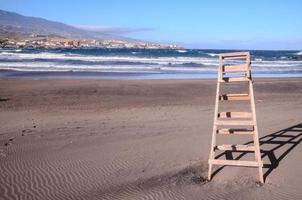 scala su il spiaggia foto