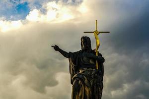 storico Gesù su il vecchio praga cimitero, ceco repubblica foto