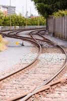 panoramico Visualizza con treno brani foto
