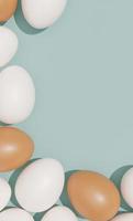 Pasqua uovo telaio 3d rendere sfondo foto