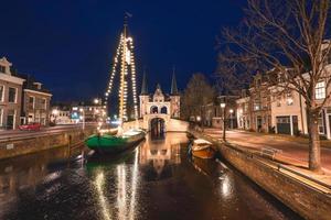 un sera nel sogghignare, Frisia, il Olanda. dicembre 18 2022. foto