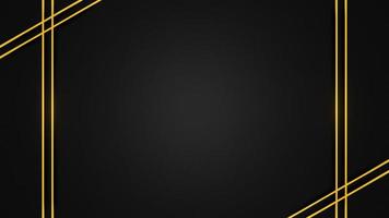 moderno astratto nero oro sfondo. elegante concetto design con d'oro linea. foto