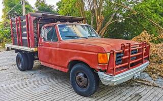 puerto escondido oaxaca Messico 2022 vario messicano Raccogliere camion macchine 4x4 fuori strada veicoli Messico. foto