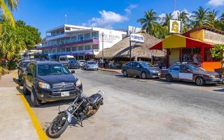 puerto escondido oaxaca Messico 2022 panoramico Visualizza turista strada palma città zicatela puerto escondido Messico. foto